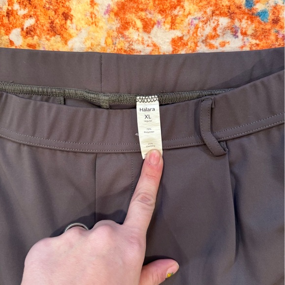 Halara XL Wide Leg Stretch Work Pants Leggings Dark Charcoal - Picture 2 of 2